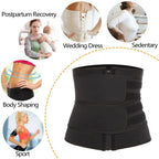 1pc Waist Trainer Slimming Body Shaper Fitness Belt Weight Loss Fat Burning Sport Girdle Sweat Trimmer Workout Cincher Shapewear mbzr