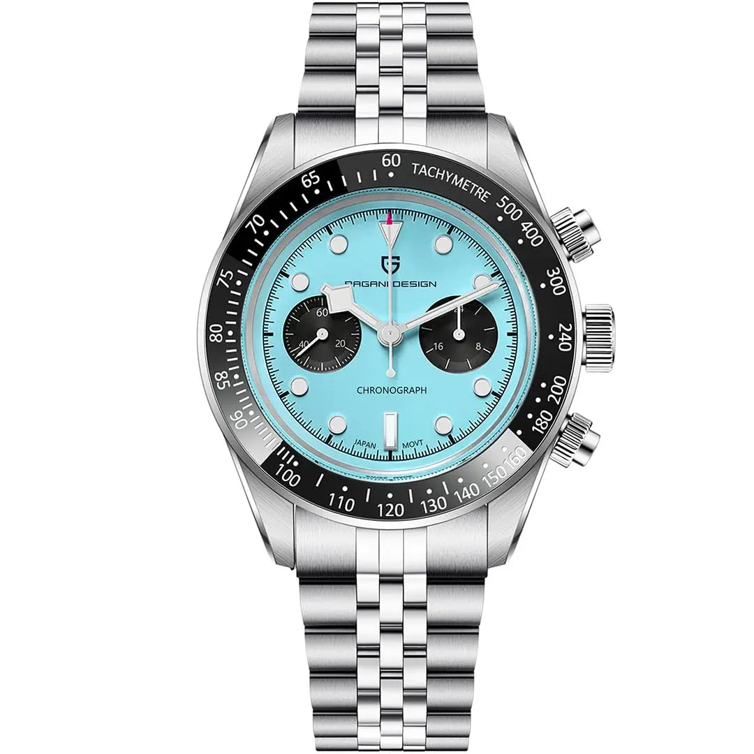 PAGANI DESIGN Men Watches New Pink BB Panda Dial Chronograph Fashion Luxury Quartz Watch For Men VK64 Movt Waterproof Watch 2026