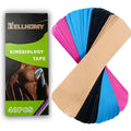 40/80 Strips Kinesiology Tape Cotton Elastic Precut Athletic Tape for Support Athletic Tape for Knees Muscle Strain Relief mbzr