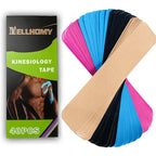40/80 Strips Kinesiology Tape Cotton Elastic Precut Athletic Tape for Support Athletic Tape for Knees Muscle Strain Relief mbzr