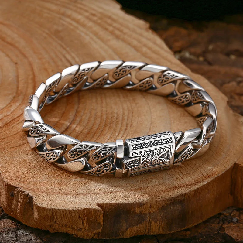 Timeless Vine Garland Buckle Retro Punk Tank Bracelet Jewelry Creativity Gift