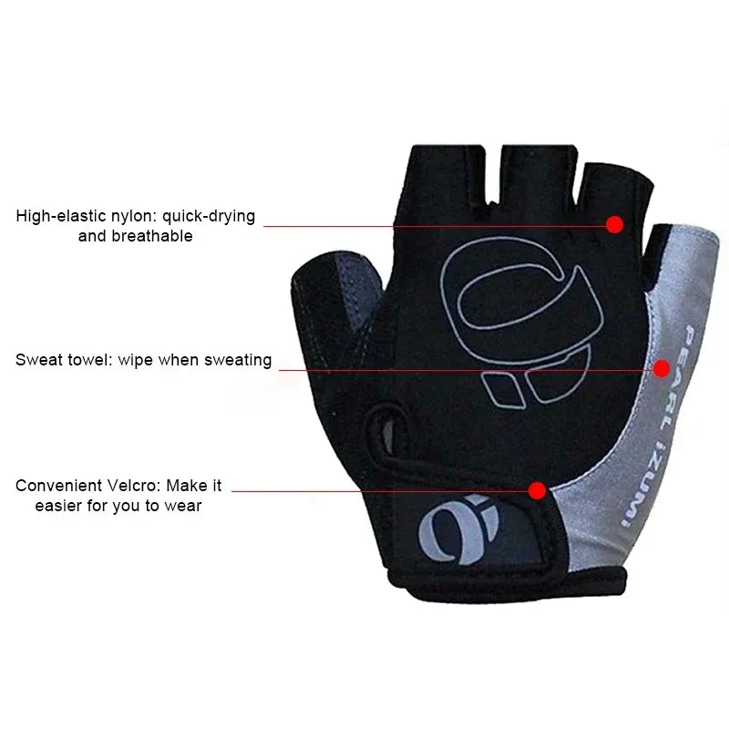 Cycling Gloves Half Finger Gel Anti-Slip Anti-Sweat Road Bike Gloves for Men Mtb Gloves Half Finger Gel Cycling Equipment mbzr