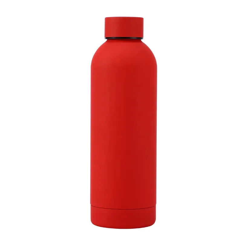 500/750ML Small Mouth Thermos Cup, Outdoor Stainless Steel Bottle, Rubber Paint Sports Kettle, Thickened Double Water Cup mbzr