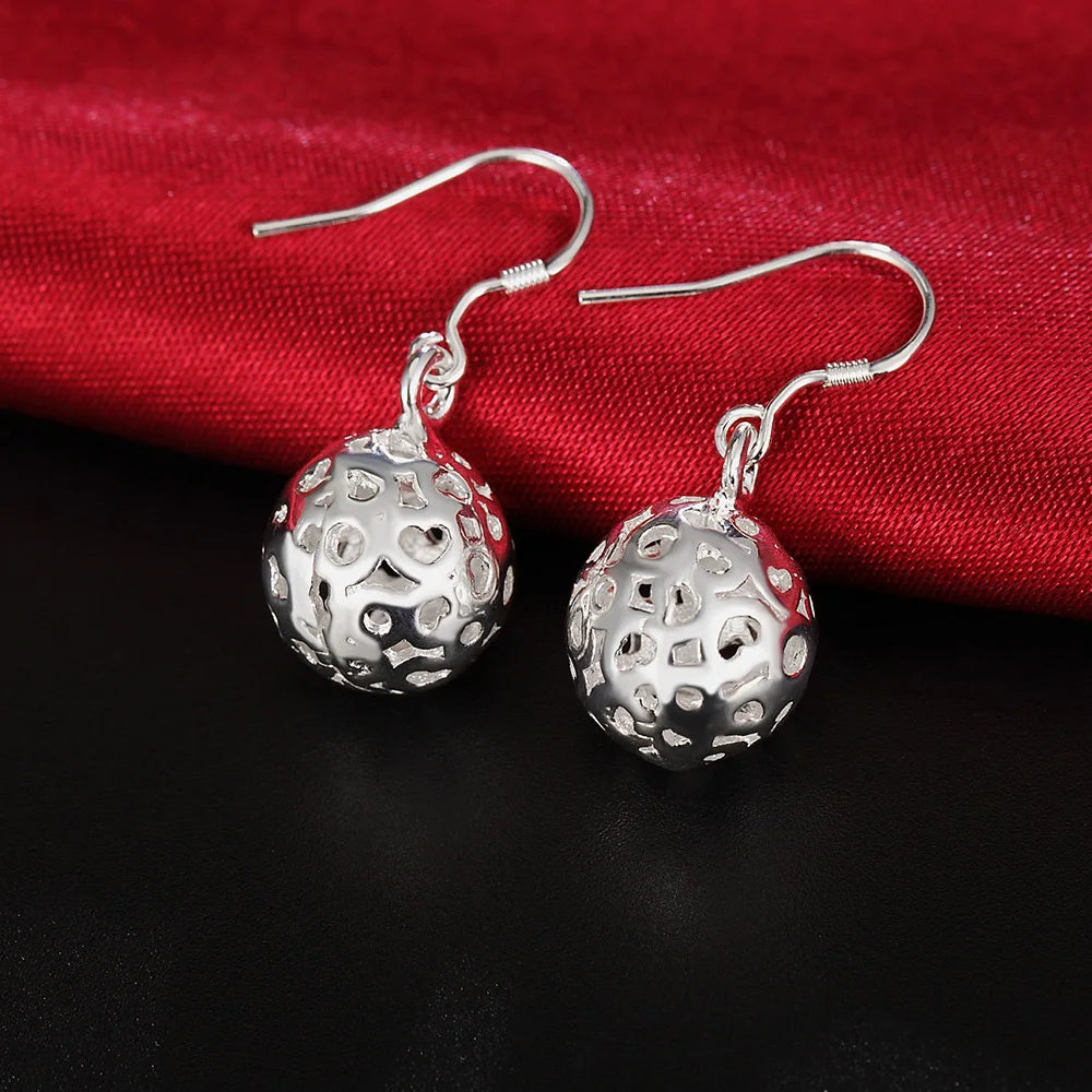 Top Quality 925 Sterling Silver Earrings Simple Round Circle Hoop Earrings For Woman Fashion Wedding Engagement Charm Jewelry mbzr