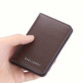 Mens Minimalist Slim Wallet - Pu Leather Credit Card Holder Bag Front Pocket Purse - For Men - Perfect Gift For Birthday & Travel