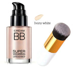 BB cream foundation (with brush) is waterproof, long-lasting, and moisturizing, suitable for all light skin tones. mbzr