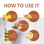 Lemon Turmeric Acid Soap, Deep Cleanses Skin Brightening Whitening Exfoliating Moisturizing Bath And Face Soap mbzr
