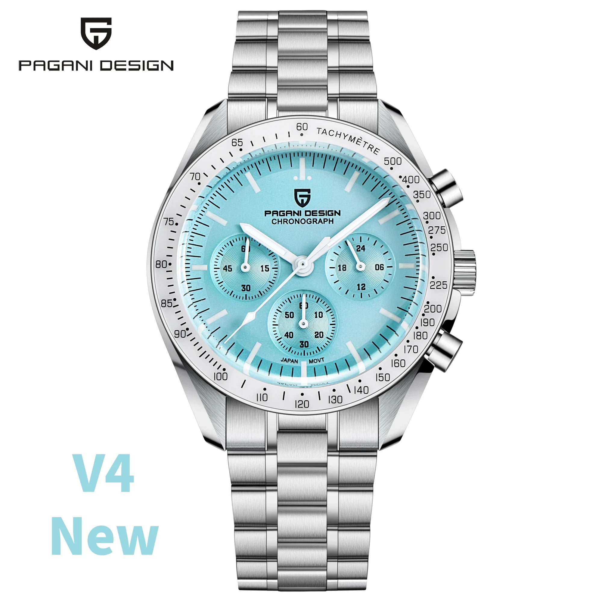 PAGANI DESIGN New Rock Blues Luxury Quartz Watch for Men Sports Chronograph AR Sapphire Crystal 2026 Luminous Wrist Watch Men Japan VK63