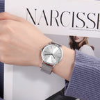 HANNAH MARTIN Original Top Brand Hot Selling Quartz Watch Women Simple Elegant Steel Japan Movement 36mm Japanese Movement Clock Banquet Matching & Work Leisure Watches Ladies Clock Local Express Shipping Watch