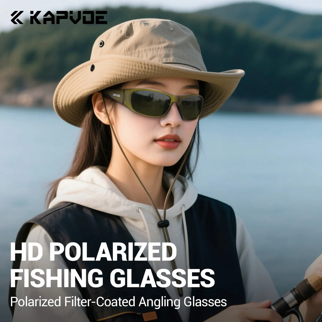 KAPVOE UV400 Anti-Glare polarized Cycling Sunglasses Fashion Men Women Ultralight Fishing Glasses MTB Bicycle Glasses HD Outdoor Sports Running Goggles