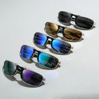 Outdoor Polarized Glasses Xmetal Badman Alloy Polygonal Glasses Silver Frame Polarized Goggles Cycling Outdoor Sports Goggles mbzr