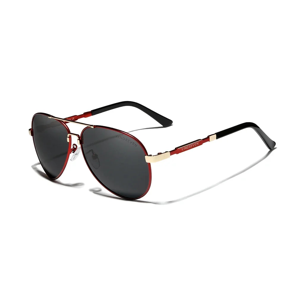 KINGSEVEN Pilot Sunglasses Fashion Glasses Polarized UV400 Driving Outdoor Anti-Glare Trendy Eyewear