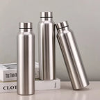 High Quality 1000ml Stainless Steel Sport Water Bottle Single-layer Rugged Water Cup Metal Flask Drinkware Camping Sports Gym mbzr