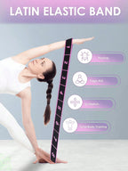 1pc Yoga Elastic Band, Professional Gymnastics Stretch Resistance Band, Fitness Resistance Band, Suitable For Yoga Stretching Strap, Ballet, 8-Shape Dance Elastic Band, Digital Extension Band, Pilates, Gymnastics And Dance El mbzr