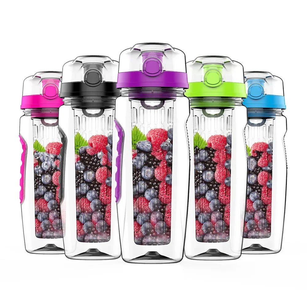 BPA Free Fruit Infuser Water Bottle Juice Shaker Sports Lemon Water Bottle Fitness Sport Fruit Drinking Bottles for Girl mbzr