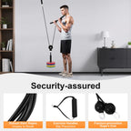 120kg Cable Pull Fitness System, Gym Muscle Training Cable, Weight Pulley System for Unisex Adults Pull Downs mbzr