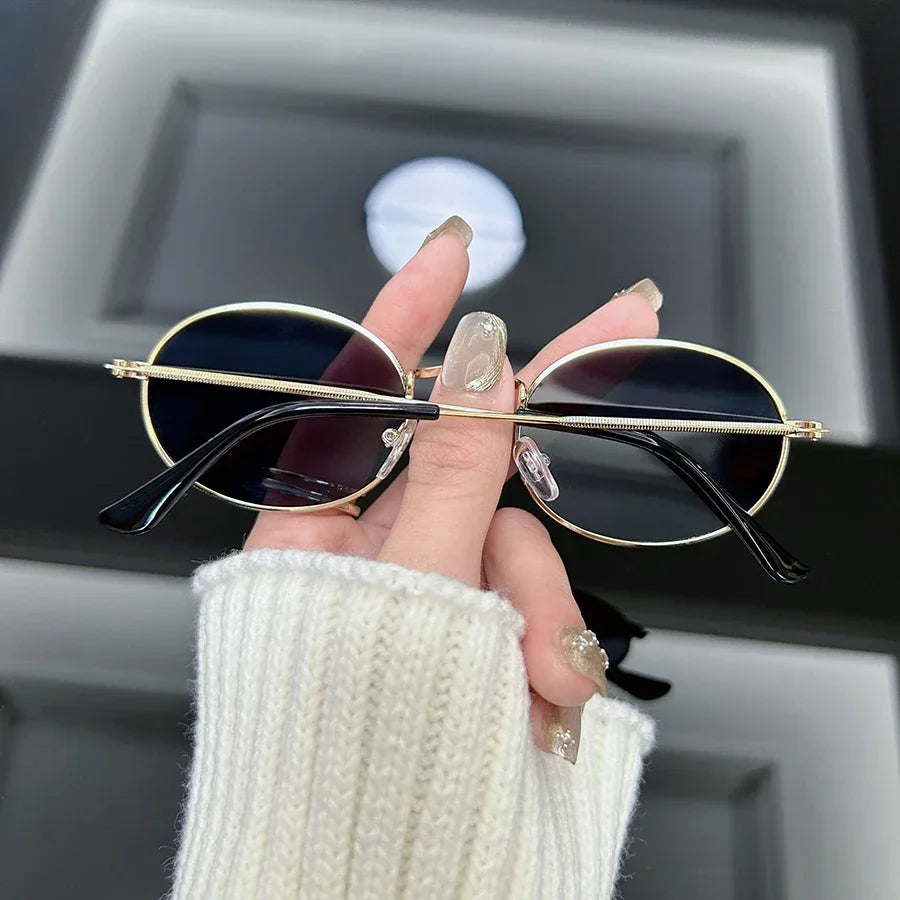 Retro Round Sunglasses Women Men Fashion Vintage Sun Glasses Female Male Mirror Shades Mirror Punk Travel Oculos De Sol