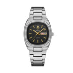 YaLaLuSi Vintage Tonneau Square White Dial Women Watch Day Date Display Brushed Solid Link Gold Bracelet Quiet Luxury Waterproof Ladies Quartz Wristwatch For Office Daily Commute