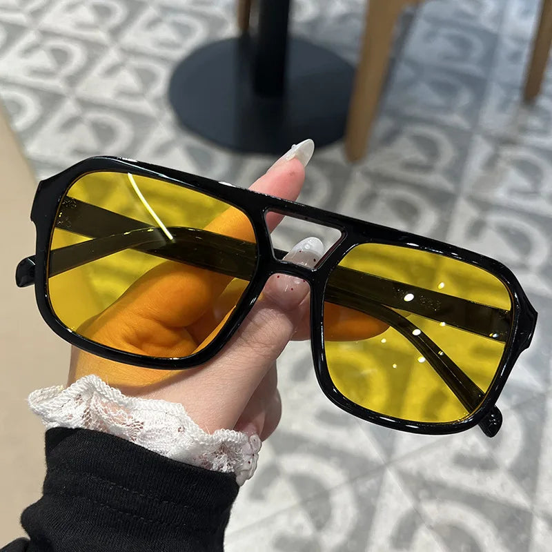 Vintage Square Sunglasses Women Brand Designer Retro Sun Glasses Female Shades Mirror Fashion Outdoor Очки Солнечны