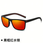 Men's Rectangular Classic Driving Sunglasses, Lightweight UV Protection for mbzr