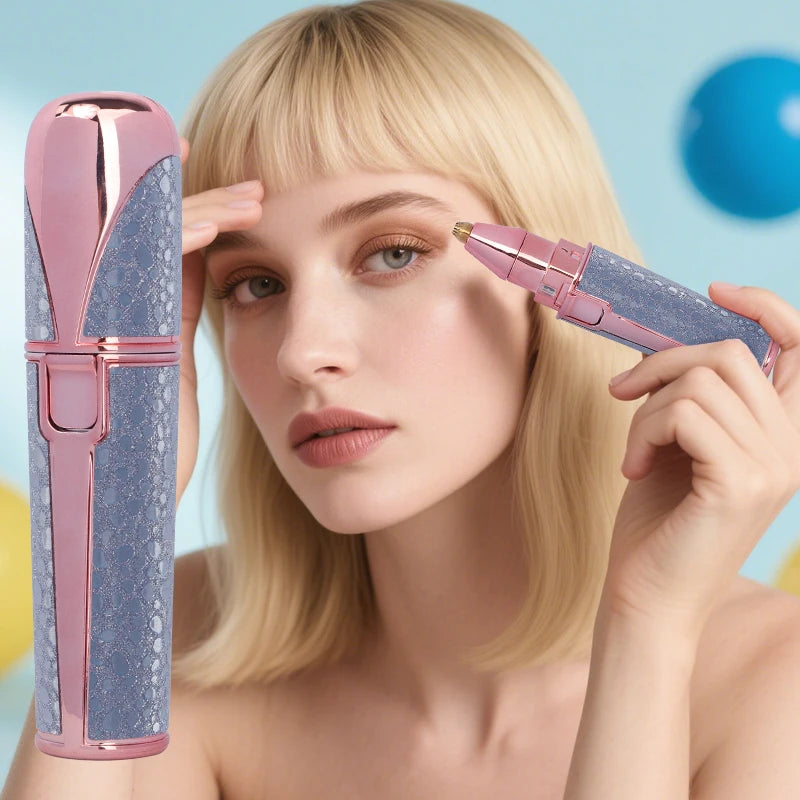 1pcs Usb Electric Eyebrow Trimmer Facial Hair Epilator Eyebrow Razor Women Body Painless Hairs Remover Shaver Eyebrows Profiler mbzr