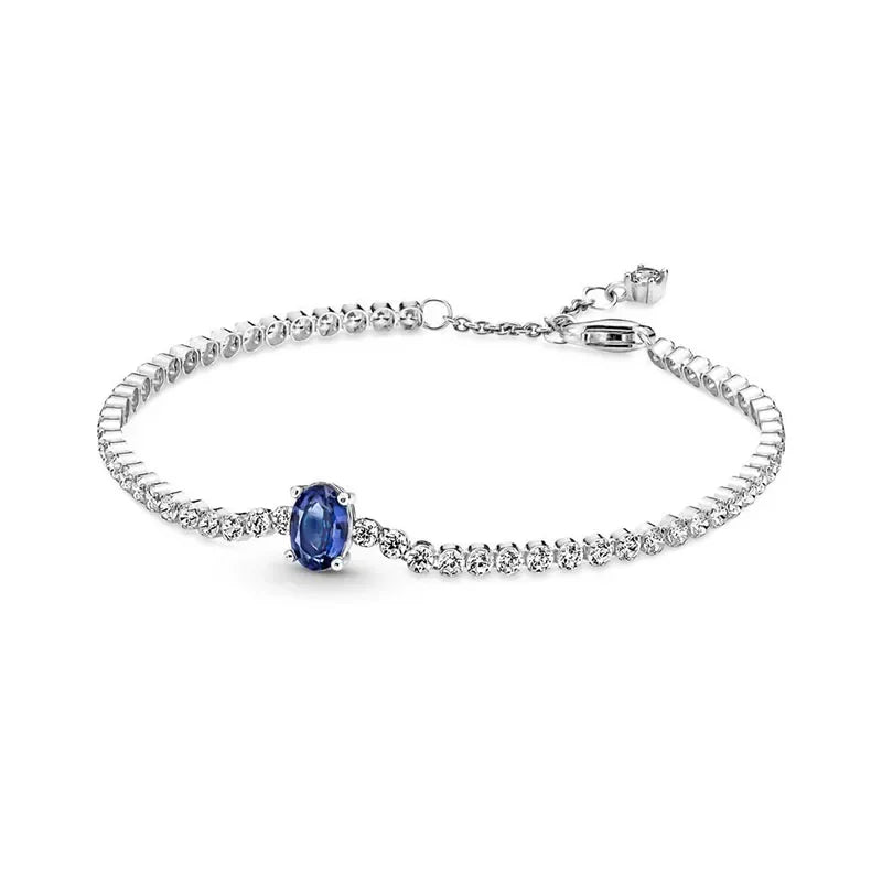 Hot selling 925 Sterling Silver Exquisite Stars Heart-shaped All Zircon Tennis Bracelet Luxurious Charm Bracelet Surprise Gifts mbzr