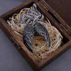 Vintage Angel Wings Pendant Necklace Stainless Steel Unisex