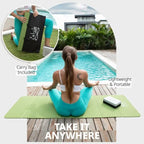 Foldable Yoga Mat with Carry Bag, 6mm 7-fold Workout Mat, Non-Slip Exercise Mat for Yoga, Pilates, Home Gym mbzr