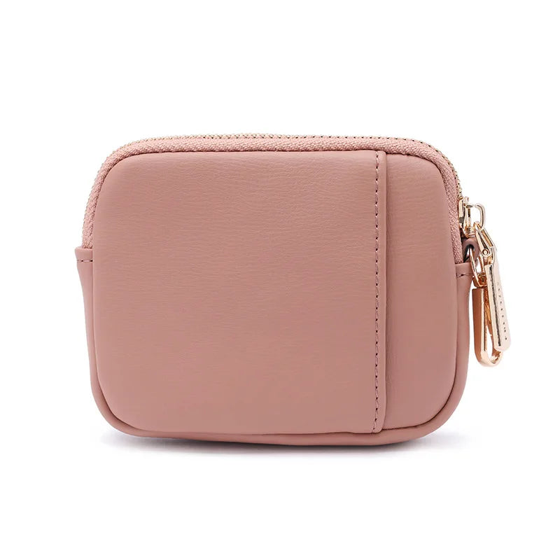 New printed zipper coin purse, Korean version, PU leather soft surface, folding coins, multi-functional folding short wallet, da mbzr