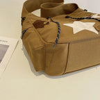 MOJOYCE Crossbody Bag Large Capacity Canvas Y2K Style Handbag mbzr