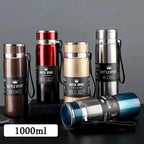 1L Thermal Water Bottle Keep Cold and Hot Water Bottle Thermos for Water Tea Coffee Vacuum Flasks Stainless Steel Thermos Bottle mbzr