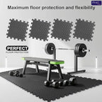EVA Interlocking Foam Floor Tiles 30x30cm Non-Slip Gym Mat Puzzle Flooring for Home Workout Yoga Equipment Protection 4/16Pcs mbzr