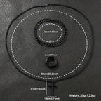 3pcs Fashion Alloy Men's Cross Pendant Necklace, Bracelet and Ring Combo Jewelry Set