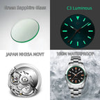 PAGANI DESIGN Diving Wristwatches NH35 Mechanical Automatic Watch For Men Luxury Man Watch Sapphire Business Gift Reloj Hombre
