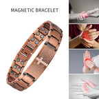 Men's Copper Magnetic Watch Chain, Super Strong Cross Watch Chain, Men's Copper Watch Chain Magnetic Watch Chain 99.99% Pure Copper Watch Chain , Suitable for Fathers, Partners, Christmas, Spring Festival/friends, Birthdays,