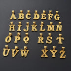 A-Z letter necklace, men's and women's gold-plated initials pendant rope chain, English letter jewelry Daily WearO mbzr