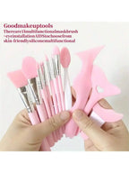 4 Pieces/Set Of Multi-Functional Eye Makeup Tools, Silicone Eyeliner Template, Mascara Mask Eyeshadow Applicator, Lipstick Applicator, Guide Wing Eyeliner Tool, Nose Cleaner, Blackhead Brush, Suitable For Beginners Silicone E mbzr