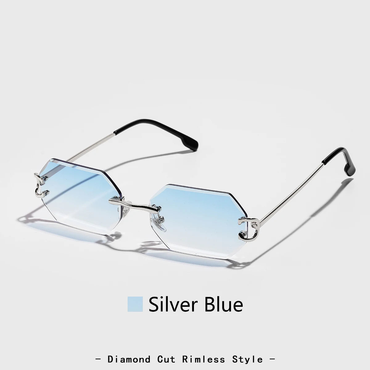2026 new rimless luxury Sunglasses diamond cut sun shades for man and women designer brand glasses UV400 frameless eyewear mbzr
