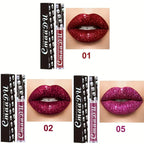 3PCS Skull Lip Gloss Set – Long-Lasting, Easy to Remove, Shiny Lipstick for Women, Ideal for Music Festivals, Halloween, mother' mbzr