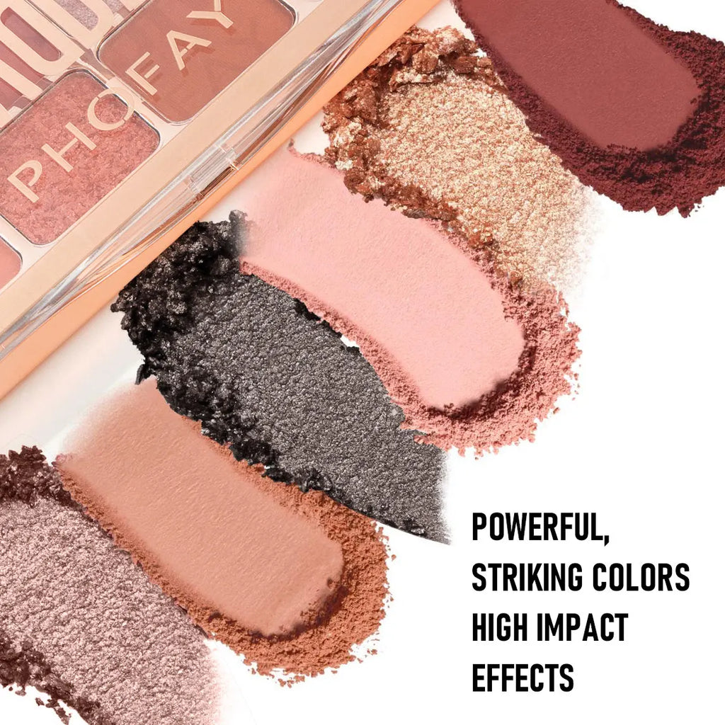 12-Color Eyeshadow Palette with Pearl, Fine Sparkle, Layerable Shimmer, Bright Glitter, and Vibrant Colors New mbzr