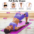 3-Set Proportional Resistance Bands for Fitness, Pilates, Yoga, Home Gym, Lower Body Training | Suitable for All Strength Levels mbzr