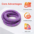 Fitness Circle- Adult Pilates Circle with Soft Spring Foldable Fitness Circle, Silent Pilates Circle Waist-Friendly Design, Full Wrap Fitness Circle Non-Pinching Fitness Circle Portable Sports Equipment, Christmas Gift for Gi mbzr