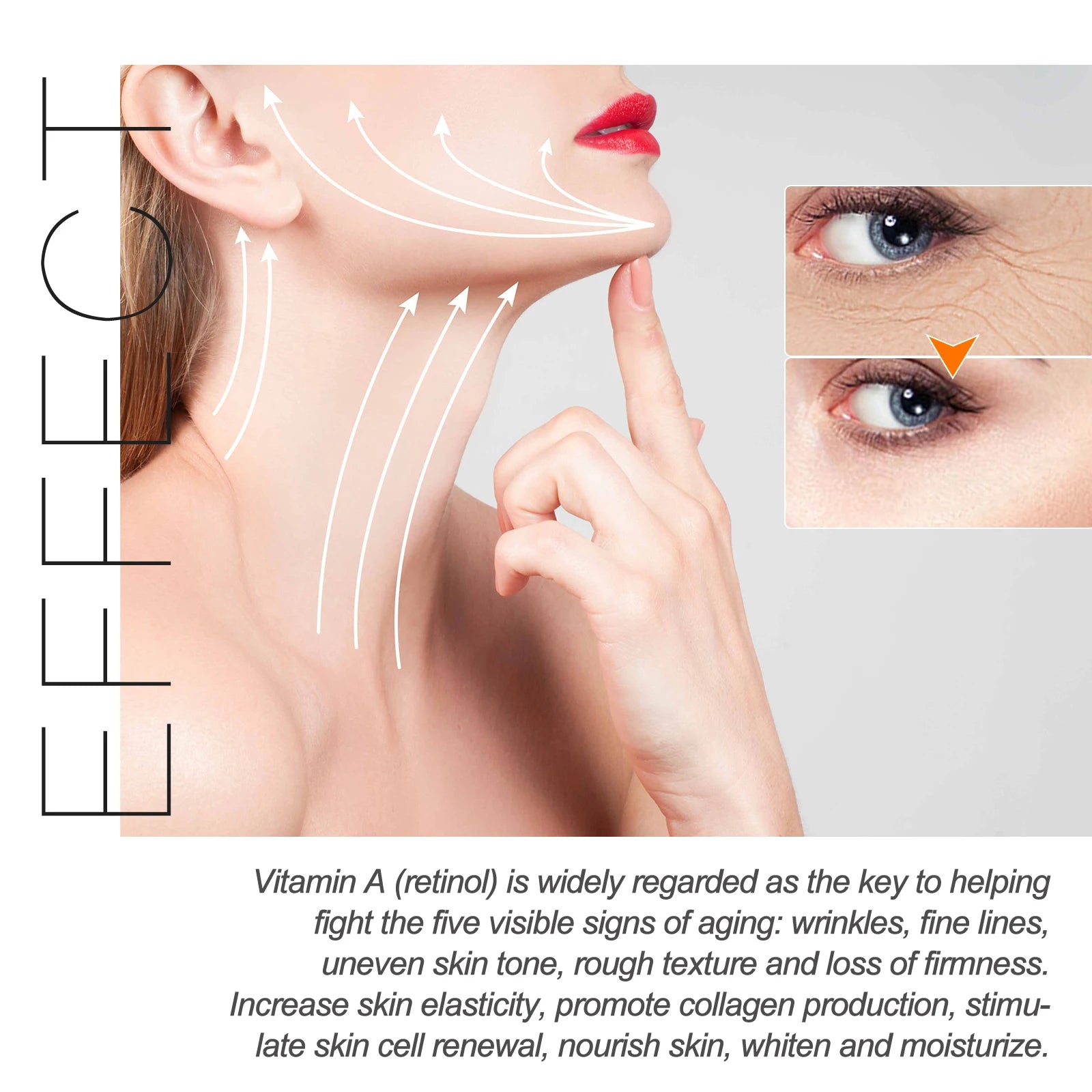Retinol Collagen Face cream Complex Day Night Cream Hyaluronic acid Reduce fine lines dark circles moisturize firm pores mbzr