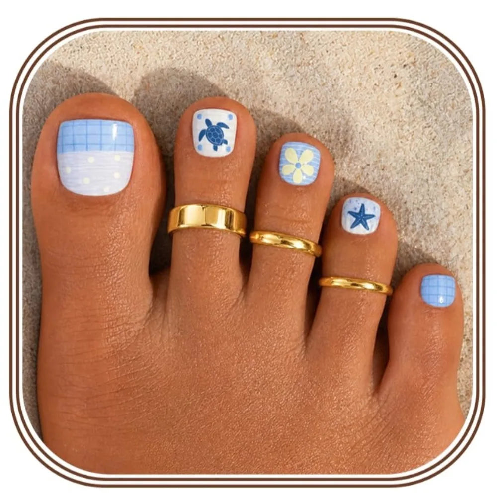 3Pcs Toe Rings for Women Non Tarnish 14K Gold Filled Adjustable Toe Ring Set Daisy CZ Plain Hug Triple Open Band Ring Summer Beach Foot Jewelry for Women