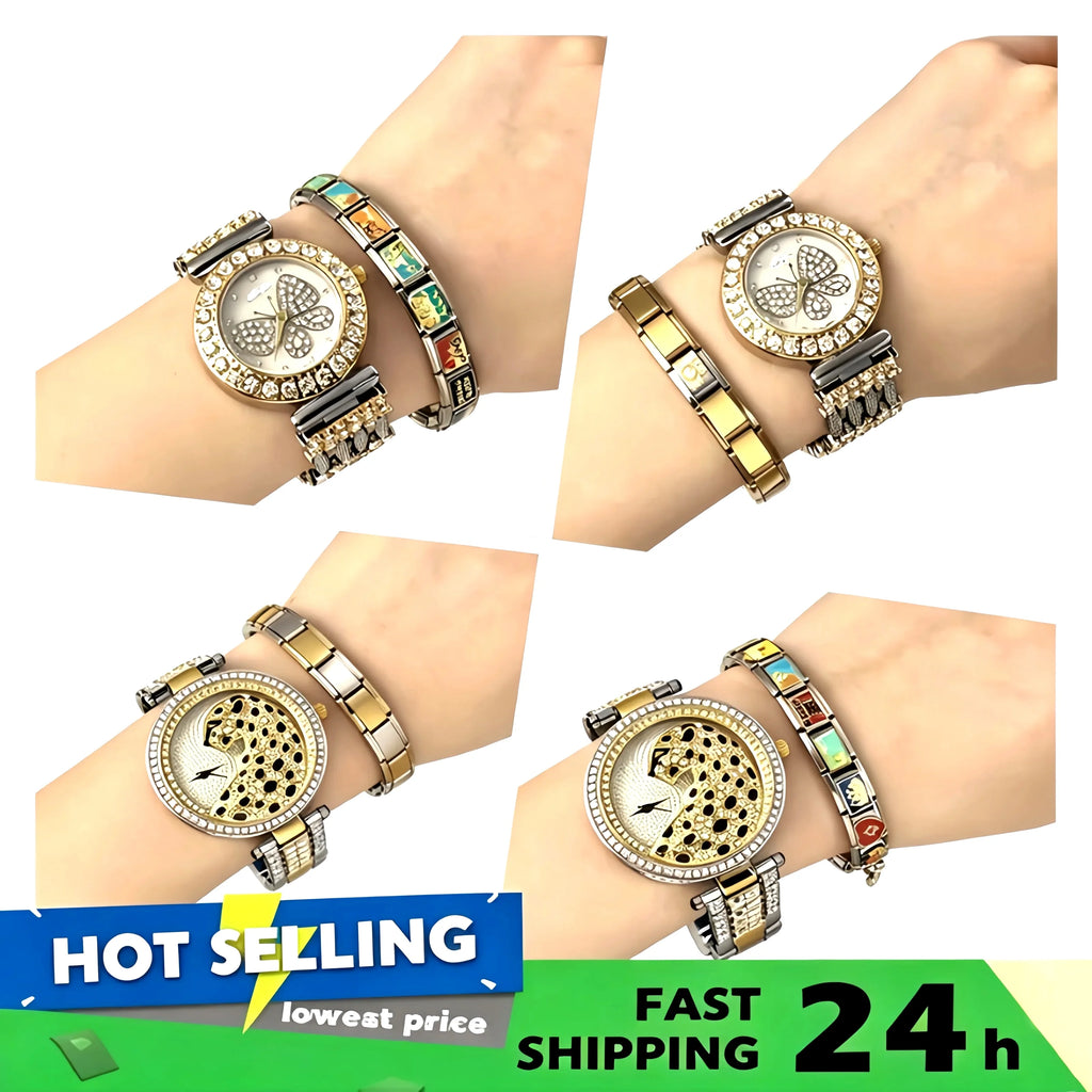 Italian Charm Link for Women Men 9mm Width Silver Gold Color Chain Stainless Steel Bracelet on Hand DIY Making Jewelry Wholesale