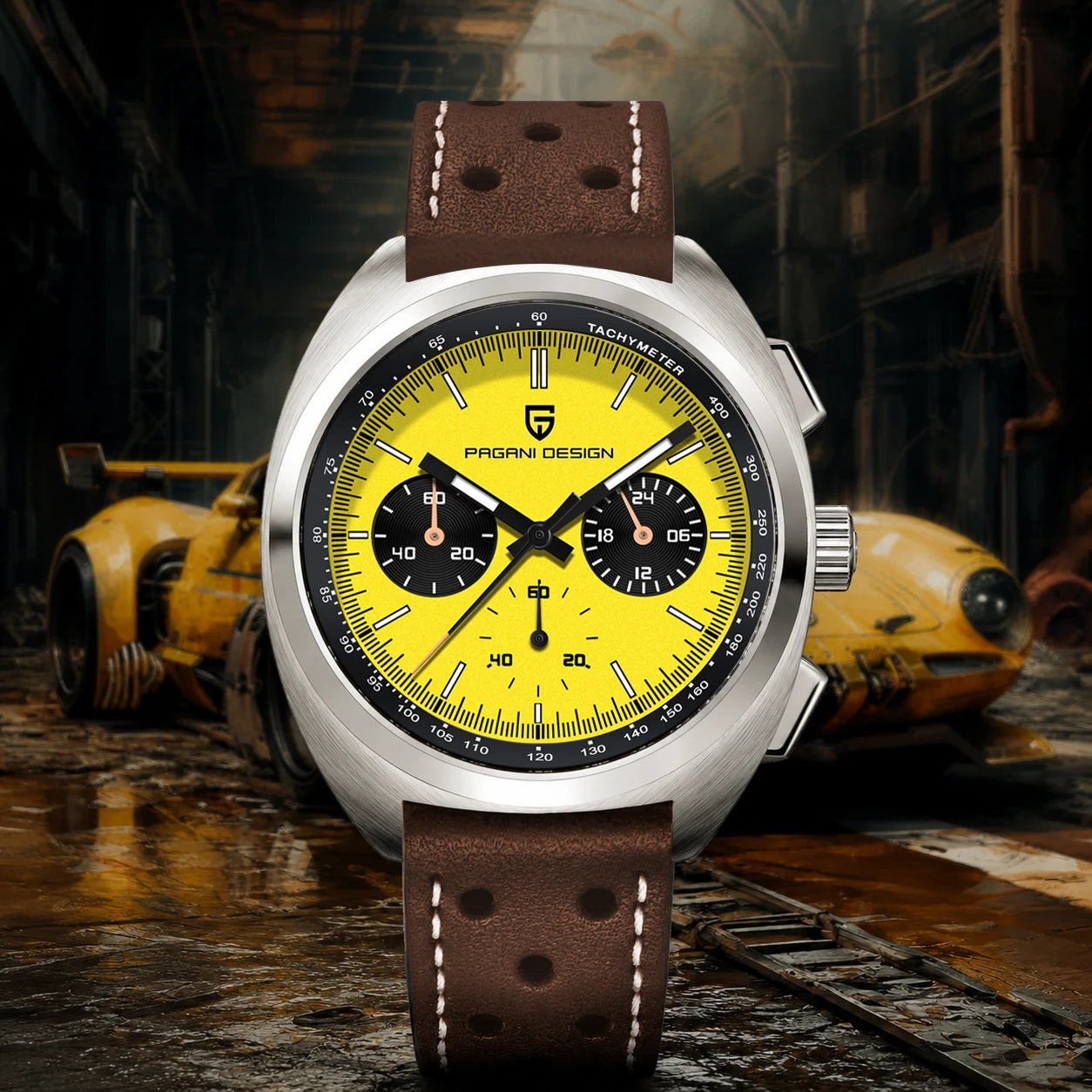 2026 Retro Luxury Men's Quartz Watches PAGANI DESIGN Sports Chronograph VK63 Watch For Men AR Sapphire Waterproof Leather Clock