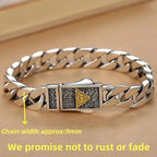 2025 New fashion 100% S925 Sterling Silver 9MM Cuban Bracelet Simple Men's and Women's Fashion Trend Jewelry Gifts
