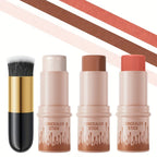 3-piece contour stick set, including blush stick, highlighter stick, bronzer stick, and eyeliner, refreshing and non-greasy, wat mbzr