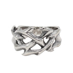 Fashion Vintage Hollow Out Design Crown of Thorns Rings for Men Women Stainless Steel Punk Biker Wedding Party Gifts Wholesale