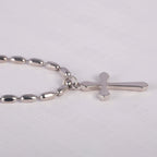 Sterling Silver Cross Pendant Necklace Couples Unisex USA Ship